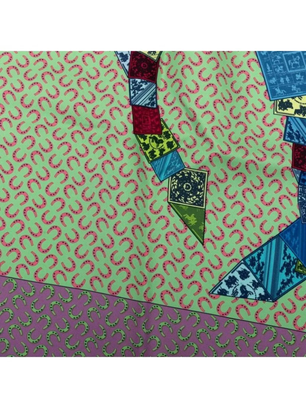 Hermes Carre 90 a Cheval Sur Mon Riding a Horse Scarf Large Multicolor Silk
